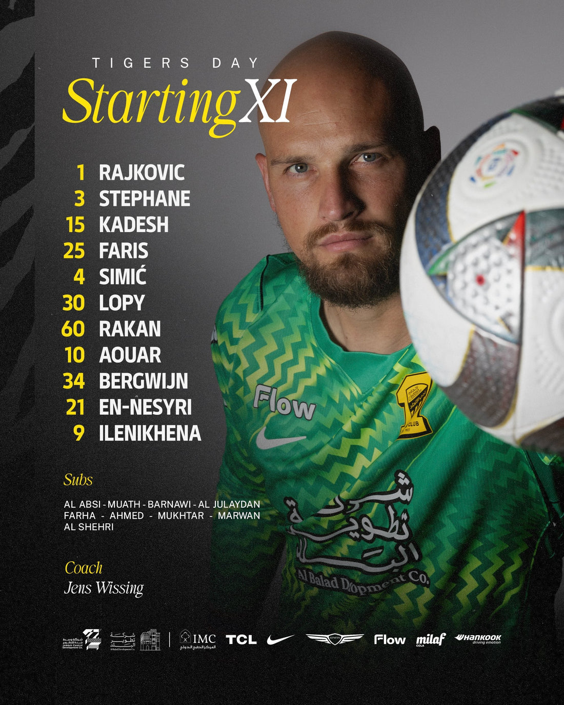 Al Ittihad Starting XI Confirmed for Al Qadsiah Clash